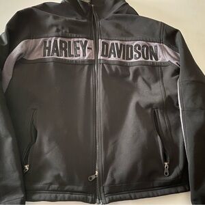 Harley-Davidson Men's Black and Gray Performance Jacket